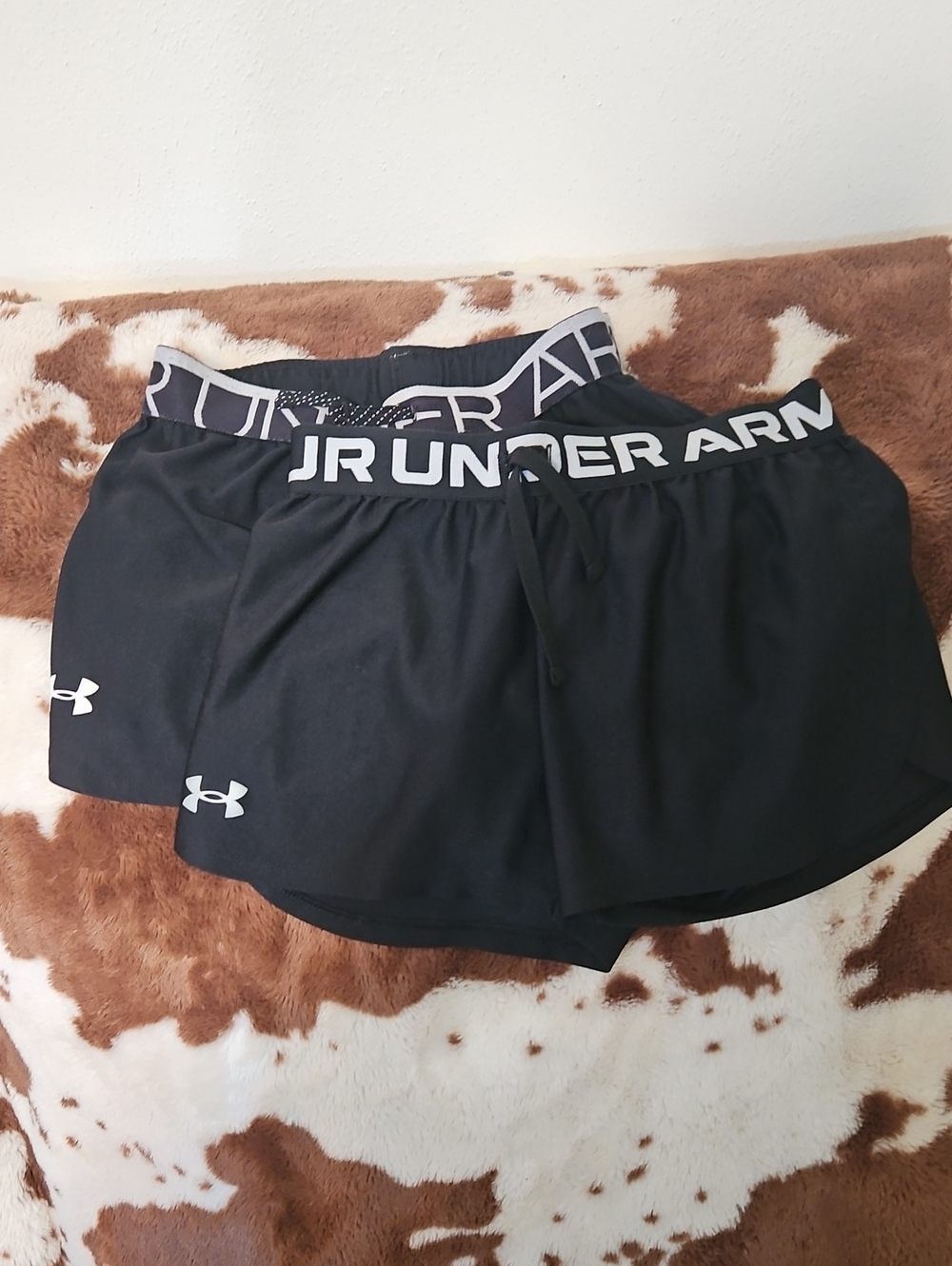 Under Armour Black Girls Athletic Shorts